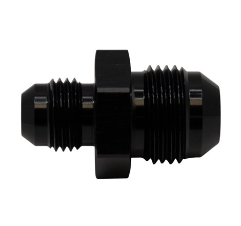 DeatschWerks 8AN Male Flare to 6AN Male Flare Reducer Straight - Anodized Matte Black