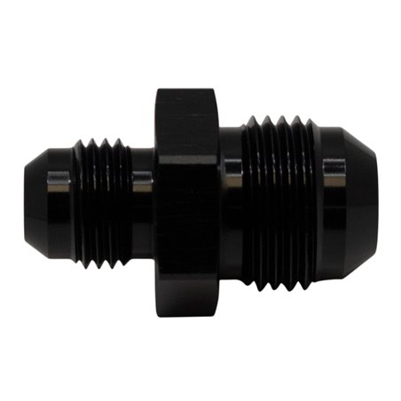 DeatschWerks 8AN Male Flare to 6AN Male Flare Reducer Straight - Anodized Matte Black