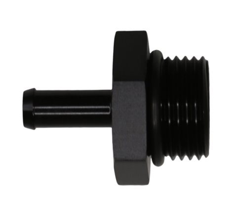 DeatschWerks 10AN ORB Male to 5/16in Male Barb Fitting - Anodized Matte Black