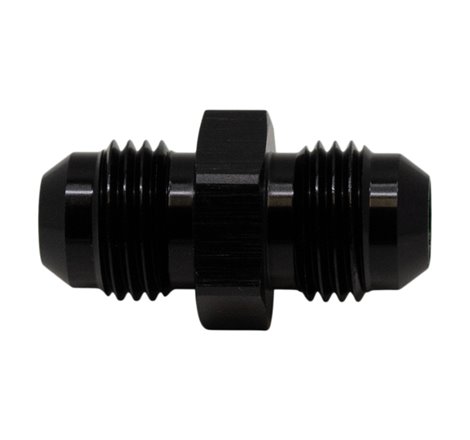 DeatschWerks 6AN Male Flare to 6AN Male Flare Coupler - Anodized Matte Black