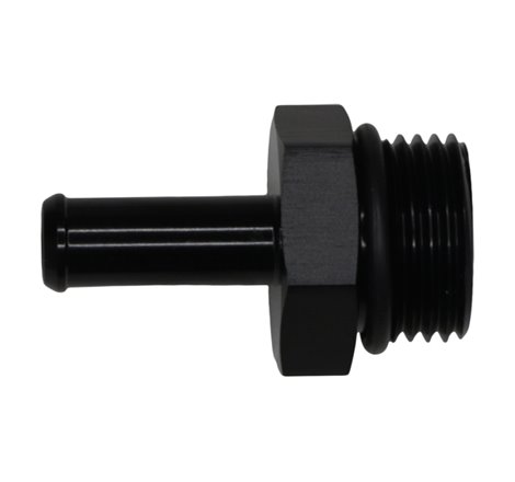 DeatschWerks 10AN ORB Male to 3/8in Male Barb Fitting - Anodized Matte Black