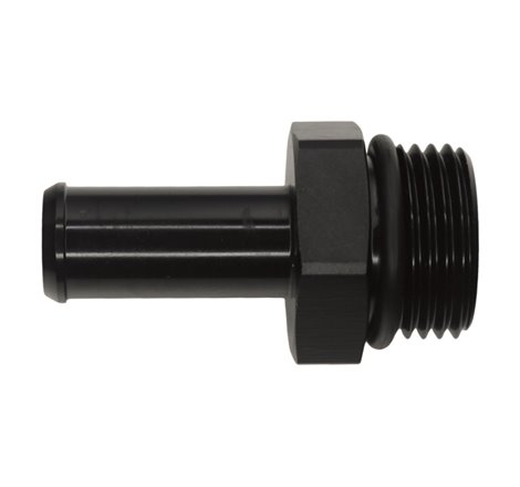 DeatschWerks 10AN ORB Male to 1/2in Male Barb Fitting - Anodized Matte Black