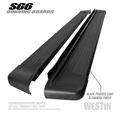 Westin Black Aluminum Running Board 68.4 inches SG6 Running Boards - Blk