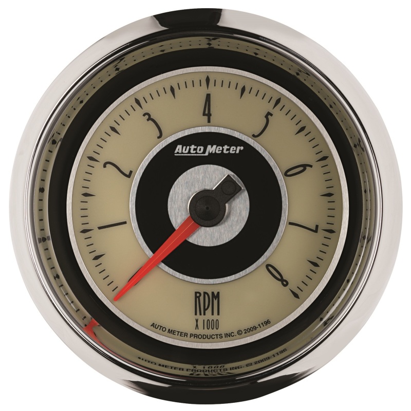 Autometer Cruiser In-Dash Tachometer 3 3/8in 8k RPM Gauge