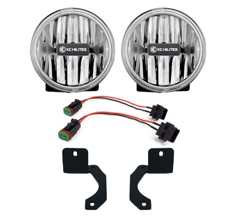 KC HiLiTES 18-23 Jeep JL/JT 4in. Gravity G4 LED Light 10w SAE/ECE Clear Fog Beam (Pair Pack System)