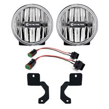 KC HiLiTES 18-23 Jeep JL/JT 4in. Gravity G4 LED Light 10w SAE/ECE Clear Fog Beam (Pair Pack System)