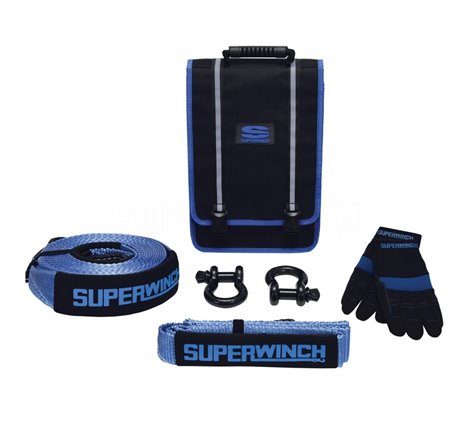 Superwinch Getaway Recovery Kit (Incl. Bow Shackles/Tree Trunk Protec/Recovery Strap/Gloves/Bag)
