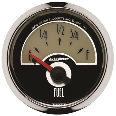 AutoMeter Gauge Fuel Level 2-1/16in. 0 Ohm(e) to 90 Ohm(f) Elec Cruiser