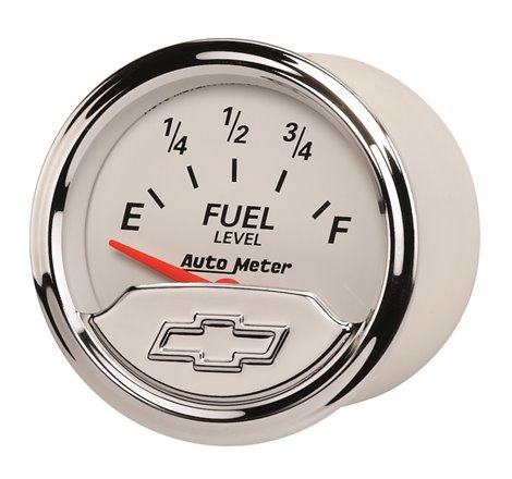 AutoMeter Gauge Fuel Level 2-1/16in. 240 Ohm(e) to 33 Ohm(f) Elec Chevrolet Heritage Bowtie