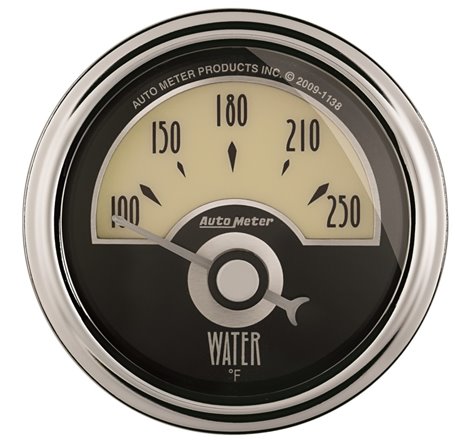 AutoMeter Gauge Water Temp 2-1/16in. 250 Deg. F Elec Cruiser Ad