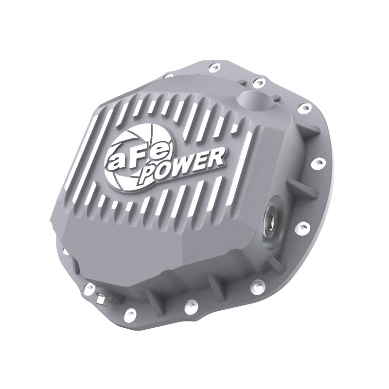 aFe Street Series Rear Differential Cover Raw w/ Machined Fins 20-21 GM Trucks V8-6.6L