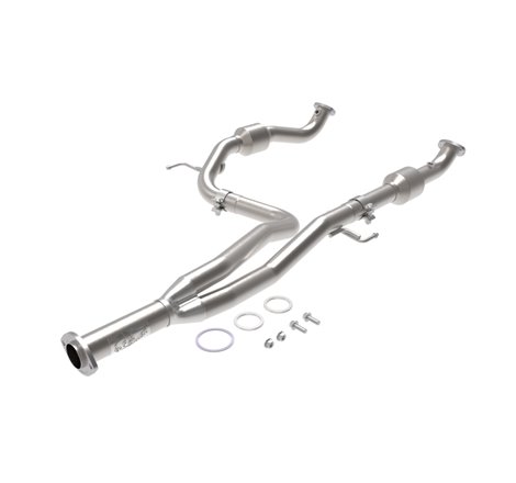 aFe Toyota Tacoma 16-17 V6-3.5L Twisted Steel Y-Pipe w/ Cat