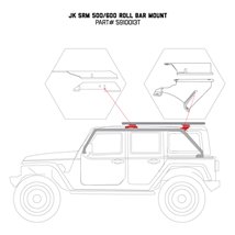 Go Rhino 07-17 Jeep Wrangler 4dr Mouinting Kit for SRM Rack