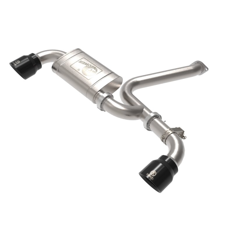 aFe 22-23 Hyundai Kona N L4 2.0L (t) Takeda 3in SS Axle-Back Exhaust System w/ Black Tips