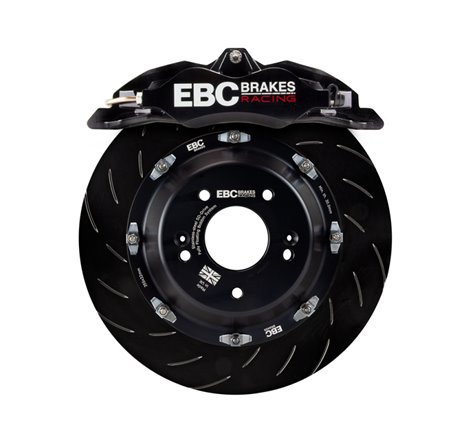 EBC Racing 12-21 Subaru BRZ/Toyota GT86 Black Apollo-4 Calipers 330mm Rotors Front Big Brake Kit