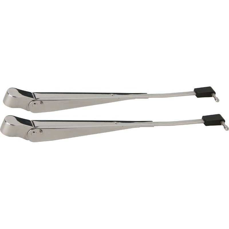 Kentrol 87-95 Jeep Wrangler YJ Windshield Wiper Arms Pair - Polished Silver