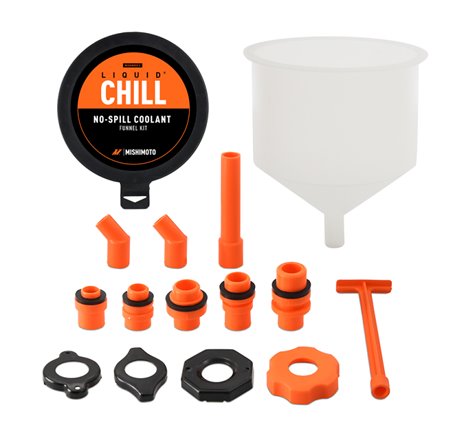 Mishimoto No-Spill Coolant Funnel Kit 15pc Set