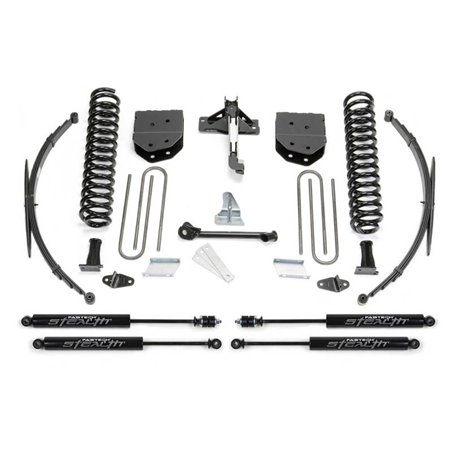 Fabtech 08-16 Ford F250/350 4WD 8in Basic Sys w/Stealth & Rr Lf Sprngs