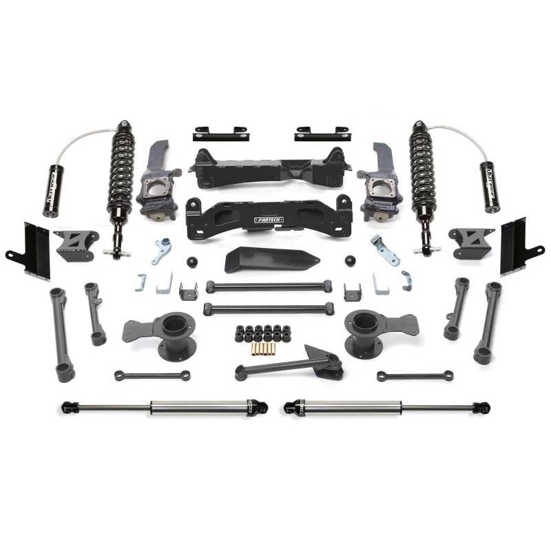 Fabtech 10-15 Toyota 4Runner 4WD 6in Perf Sys w/Dl 2.5 C/O Resi & 2.25
