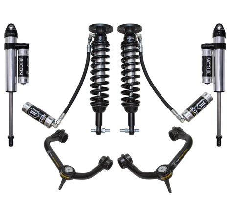 ICON 2015+ Ford F-150 2WD 1.75-3in Stage 4 Suspension System w/Tubular Uca