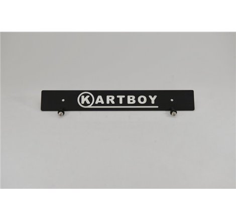 Kartboy Front License Plate Delete - Black