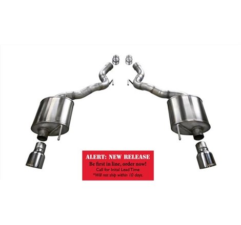Corsa 15-16 Ford Mustang GT Convertible 5.0L V8 Polished Sport Axle-Back Exhaust