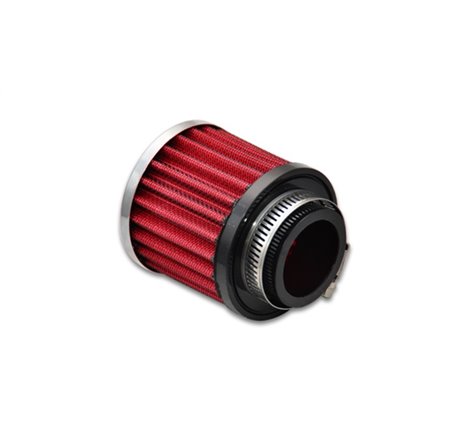 Vibrant Crankcase Breather Filter w/ Chrome Cap 1.5in 38mm Inlet ID