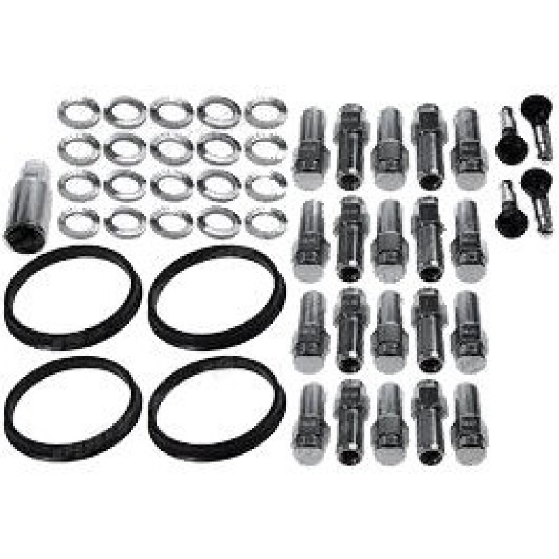 Race Star 7/16in GM Closed End Deluxe Lug Kit - 20 PK