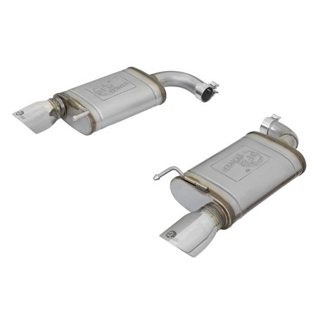 aFe MACHForce XP 2.5in 409 Stainless Axle Back Exhaust w/Stainless Tips 15-17 Ford Mustang I4-2.3L