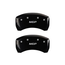 MGP Rear set 2 Caliper Covers Engraved Rear MGP Black finish silver ch
