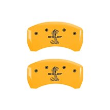 MGP Rear set 2 Caliper Covers Engraved Rear Tiffany Snake Yellow finish black ch