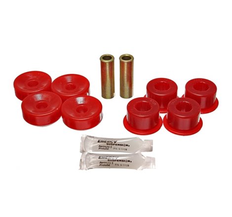 Energy Suspension 92-01 Prelude Red Rear Shock Upper and Lower Bushing Set