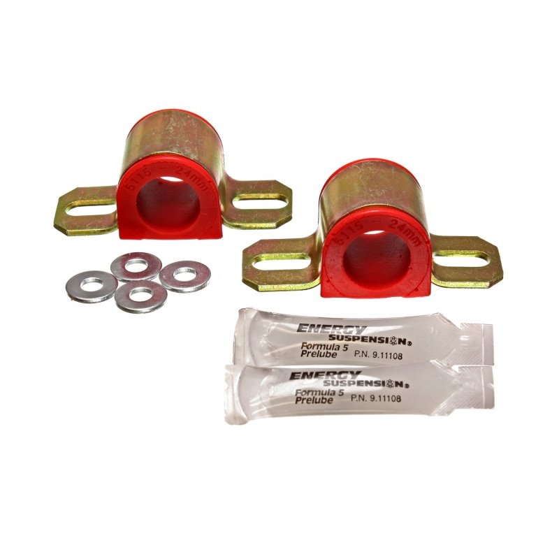 Energy Suspension 86-91 Mazda RX7 Red 24mm Front Sway Bar Bushings