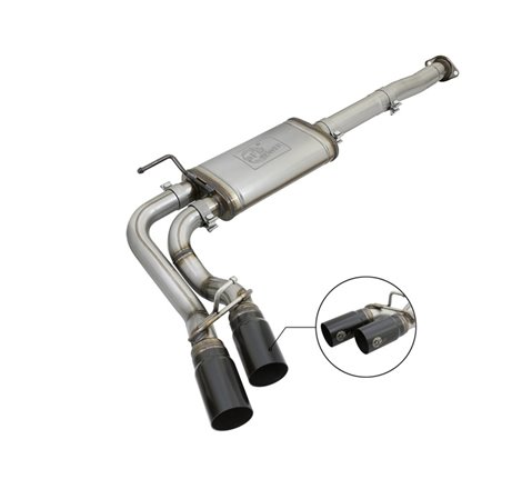 aFe Power Rebel Series 3in 409SS Cat-Back Exhaust w/ Black Tips 05-15 Toyota Tacoma V6-4.0L