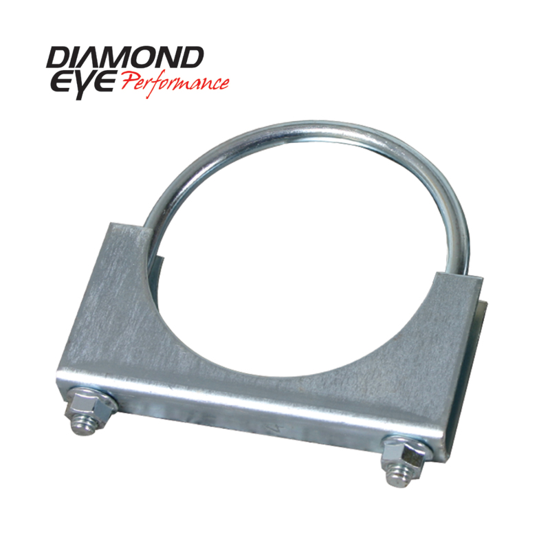 Diamond Eye CLAMP 5in 3/8in U-BOLT 11 GAUGE SADDLE ZINC-COATED HEAVY DUTY
