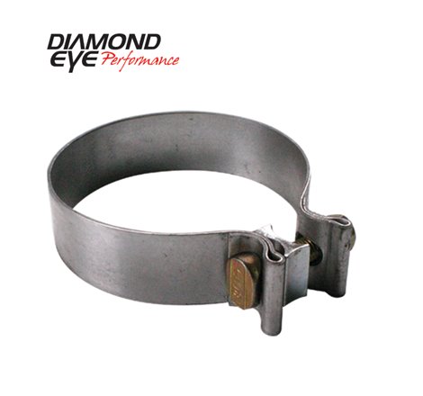 Diamond Eye Band CLAMP 2-1/2in METRIC HARDWARE 409 SS