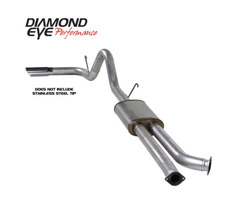 Diamond Eye KIT 3-1/2in CB SGL GAS AL TOYOTA TUNDRA 5.7L 07-10