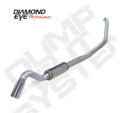 Diamond Eye KIT 4in TB SGL AL: TURN DOWN 00-03 FORD 7.3L F250/F350