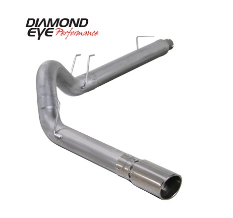Diamond Eye KIT 5in TB RPLCMENT PIPE SGL SS: 94-97 FORD 7.3L F250/F350 NFS W/ CARB EQUIV STDS