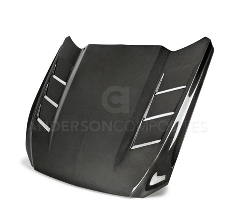 Anderson Composites 15-17 Ford Mustang (Excl. GT350/GT350R) Heat Extractor Double Sided Hood