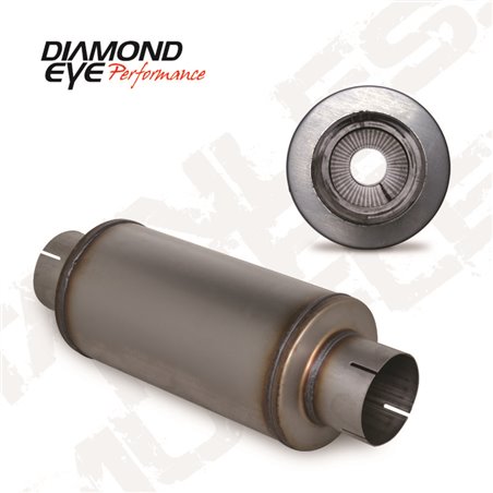 Diamond Eye MFLR 4inID SGL IN/SGL OUT 7inDIA X 14in BODY 20in LENGTH PERF SLOTTED ENDS 409 SS