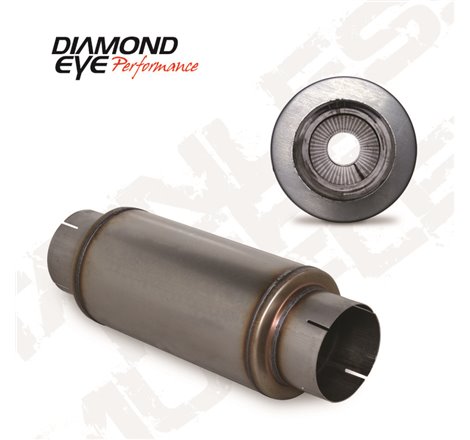 Diamond Eye MFLR 5inID SGL IN/SGL OUT 7inDIA X 14in BODY 20in LENGTH PERF SLOTTED ENDS 409 SS