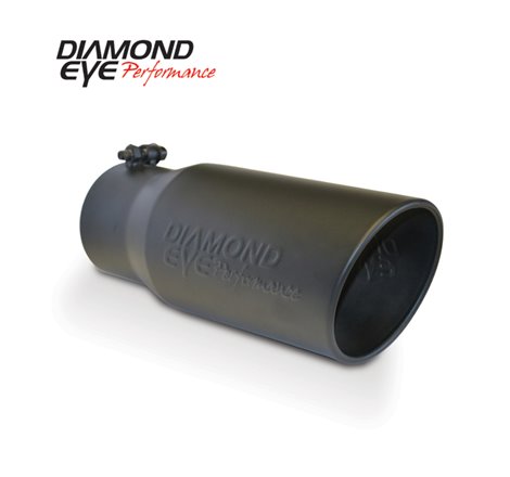 Diamond Eye TIP 4in-5inX12in BOLT-ON ROLLED ANGLE 15 ANGLE CUT DIAMOND EYE BLACK POWDERCOAT