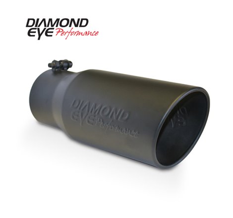 Diamond Eye TIP 5in-6inX12in BOLT-ON ROLLED ANGLE 15 ANGLE CUT DIAMOND EYE BLACK POWDERCOAT