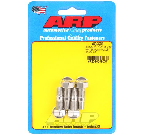 ARP 5/16-24 X 1.250 SS Hex Water Pump Pulley Stud Kit