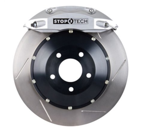 StopTech BBK 01-07 BMW M3 (E46) Rear 4 Piston 355x32 Silver Calipers Slotted Two Piece Rotors
