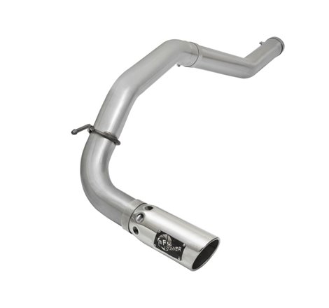 aFe LARGE Bore HD Exhausts 4in DPF-Back SS-409 2016 Nissan Titan XD V8-5.0L CC/SB (td)