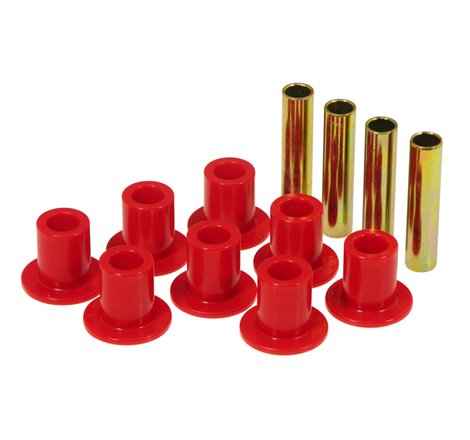 Prothane 87-96 Jeep Front Spring & Shackle Bushings - Red