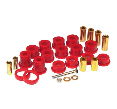 Prothane 07-11 Jeep Wrangler Front Control Arm Bushings - Red