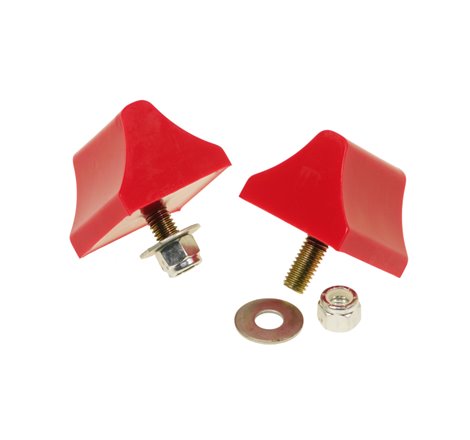Prothane Universal Bump Stop 1-3/8 X 2 X 2-1/4 Wedge - Red